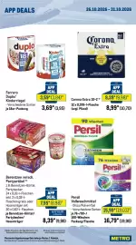 METRO Prospekt woche 44 Seite 2: Persil Vollwaschmittel €15,99, Berentzen versch. Partyartikel €7,55