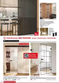 Bauhaus Prospekt Seite 10: Schiebetür €115,00, Glasdrehtür 'Black Loft' €175,00