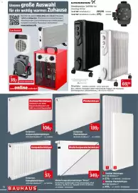 Bauhaus Prospekt Seite 12: Heizgeräte €39,00, Ölradiator €69,95