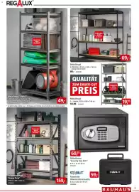 Bauhaus Prospekt Seite 3: Metallregal 'Style S' €49,00, Schwerlastregal 'Heavy Duty' €159,00