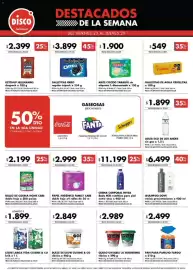 Folleto Disco Página 9: Agua eco de los andes €1.899,00, Criollitas - galletitas de agua €549,00