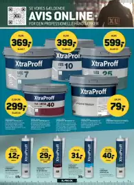XL-BYG tilbudsavis Side 4: XtraProff MS Byggefuge €29,00, XtraProff interiørfuge €31,00