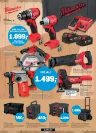 XL-BYG tilbudsavis Side 5: Milwaukee Kasse €350,00, Milwaukee Packout Skuffeboks €1.099,00
