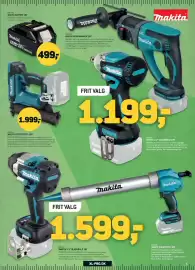 XL-BYG tilbudsavis Side 6: Makita Stiftepistol 18V €1.999,00, Makita batteri 18v €499,00