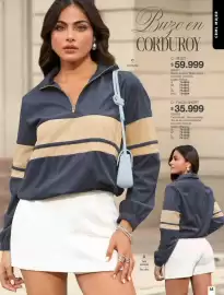 Catálogo Carmel Página 45: Buzo en corduroy €59.999,00, Falda short 639782 €35.999,00
