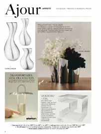 Imerco tilbudsavis Side 6: Cobra vase, Metal sidebord, vendbart €599,95