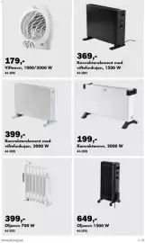 Biltema kundeavis Side 3: Konvektorovn, 2000 W €199,00, Konvektorelement med viftefunksjon, 2000 W €399,00