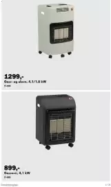 Biltema kundeavis Side 4: Gass- og elovn €1.299,00, Gassovn, 4,1 kW €899,00