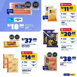 Catálogo Makro semana 43 Página 14: Delichizz queso tipo cheddar €37,90, Aro salchicha frankfurter €18,90