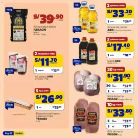 Catálogo Makro semana 43 Página 3: "I 10 kg aro Marcas PROPIAS makro Marcas PROPIAS makro ARROZ BLANCO EXTRA FARAON ANEJO