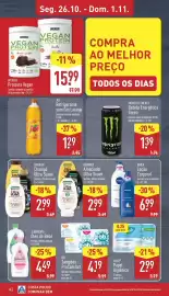 Folheto ALDI semana 44 Página 12: Nivea locão corporal €6,99, Garnier amaciador ultra suave €2,99