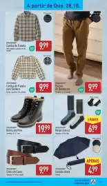 Folheto ALDI semana 44 Página 19: Meias com Lã €6,99, Botins em Pele Up2fashion €19,99