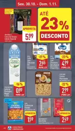 Folheto ALDI semana 44 Página 26: Westminster chá preto €2,49, Aspil cocktail de snacks €1,59