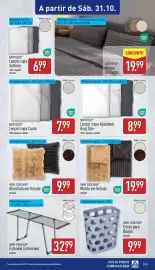 Folheto ALDI semana 44 Página 33: Home creation manta em veludo €19,99, Lençol-capacasal novitesse €7,99