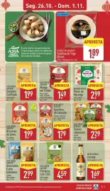 Folheto ALDI semana 44 Página 9: Schatz des Orients tortilhas de trigo dûrüm €1,89, Asia green garden snacks japoneses €2,29