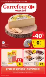 Carrefour Market folder week 44 Pagina 1: Vleespakket €27,00, Snoep Look-O-Look €2,95