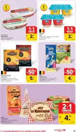 Carrefour Market folder week 44 Pagina 11: Kaas Le Rustique €4,98, Yoghurt Inex €2,49