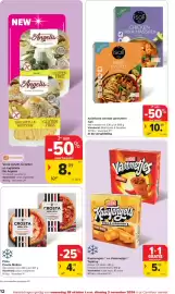 Carrefour Market folder week 44 Pagina 12: Kaastengels en Vlammetjes Topking €5,59, Pizza Crosta Mollica €4,87