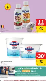 Carrefour Market folder week 44 Pagina 14: Griekse yoghurt €3,21, Meal to Go Alpro €4,05