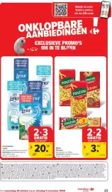 Carrefour Market folder week 44 Pagina 23: Geurbooster Lenor €20,00, Pasta Panzani €3,90