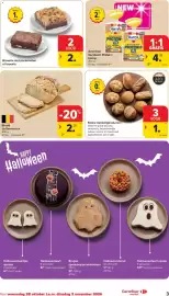 Carrefour Market folder week 44 Pagina 3: American Sandwich Protein+ Harrys €4,99, Brownie met pecannoten of brookie €2,00