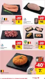 Carrefour Market folder week 44 Pagina 9: Kalkoenfiletgebraad Carrefour €14,29, Varkens/kalfschipolata €3,60