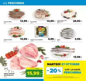 Volantino Oasi | Superstore Pagina 10: Spada trancio decongelato €15,99, Vongole alla marinara €4,99