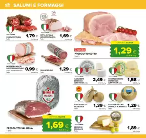 Volantino Oasi | Superstore Pagina 12: Salame Milano €1,29, Mortadella Elite Due Torri Nazionale €0,99