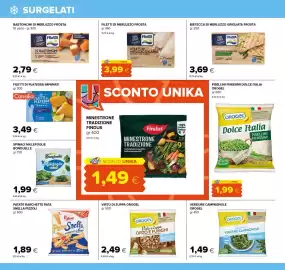 Volantino Oasi | Superstore Pagina 16: Spinaci millefoglie Bonduelle €1,99, Virtù di Zuppa Orogel Orzo e Funghi €2,49