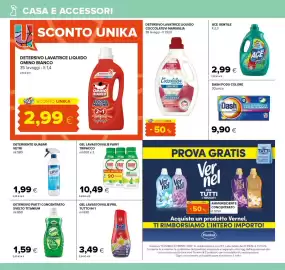 Volantino Oasi | Superstore Pagina 24: Detergente Quasar vetri €1,99, Gel lavastoviglie Fairy €10,49