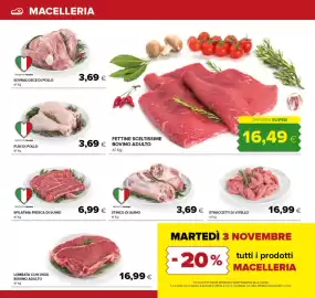 Volantino Oasi | Superstore Pagina 8: Fettine sceltissime bovino adulto €16,49, Stinco di suino €3,69