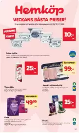Hemköp reklamblad vecka 44 Sida 1: Hemköp VECKANS BÄSTA PRISER! Priserna gäller på Hemköp Alfta Västanågatan v44, 26/10-1/11