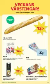 Tempo reklamblad vecka 44 Sida 3: Fazer fruktusar, frökusar 6-pack €28,00, God morgon äppeljuice €22,00