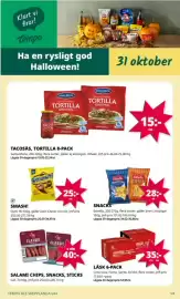 Tempo reklamblad vecka 44 Sida 5: Läsk 6-pack €35,00, Smash! €25,00