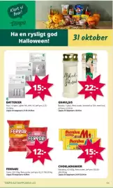 Tempo reklamblad vecka 44 Sida 6: Bolsius gravljus €22,00, Fixa batterier €15,00