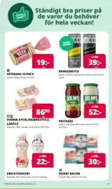 Tempo reklamblad vecka 44 Sida 7: Eldorado Drickyoghurt €22,00, Nocco energidryck €39,00