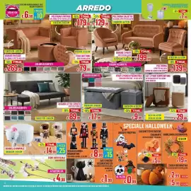 Volantino Satur Pagina 2: Set 2 pouf contenitore in tessuto effetto teddy base dorata €29,99