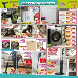 Volantino Satur Pagina 6: Mini frigorifero monoporta Kooper €99,99, Lavatrice slim €199,99