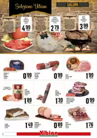 Volantino Vibian Pagina 2: Clai salame ungherese €1,39, Fiorucci Mortadella Suprema €0,89