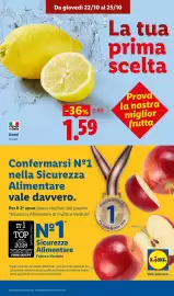 Volantino Lidl | Fresca e conveniente Pagina 5: Coltivata in Italia Limoni 1 kg rete Da giovedì 22/10 al 25/10 -36% 2.49