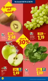 Volantino Lidl | Fresca e conveniente Pagina 6: Mele Golden IGP €1,49, Spinaci €1,49