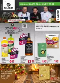 Selgros Prospekt Seite 1: Lindt Adventskalender €19,99, Bertolli Olivenöl €9,29
