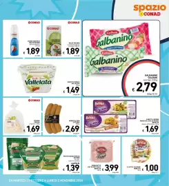 Volantino Spazio Conad settimana 44 Pagina 3: Galbanino Galbani vari tipi €2,79, Pancetta Affumicata Beretta €1,69