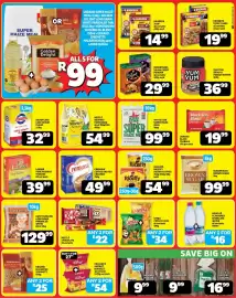 Usave catalogue Page 2: Aunt caroline - long grain parboiled white rice €129,99, Robertsons - rajah curry powder €29,99