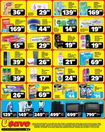 Usave catalogue Page 4: Mini - mini oven €799,99, Non-stick steam iron 1600w €129,99
