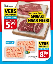Hoogvliet folder week 44 Pagina 11: Rib- of sukadelappen €5,99, Kipfiletblockjes €8,99