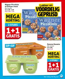 Hoogvliet folder week 44 Pagina 15: Alle Wagner Piccolinis €2,89, Alle Danone Danette €2,39