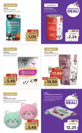Zoo & Co Prospekt woche 44 Seite 4: Talua! Keramiknapf „Miau“ €3,49, Lilou & Émile Katzentrockennahrung €17,99