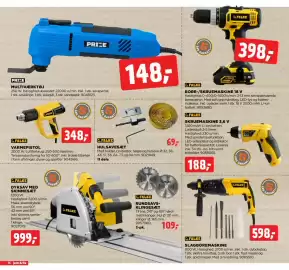 Jem & fix tilbudsavis uge 44 Side 16: BORE-/SKRUEMASKINE 18 V €398,00, MULTIVÆRKTØJ €148,00