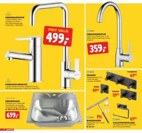 Jem & fix tilbudsavis uge 44 Side 6: KØKKENARMATUR €359,00, HÅNDVASKARMATUR €499,00